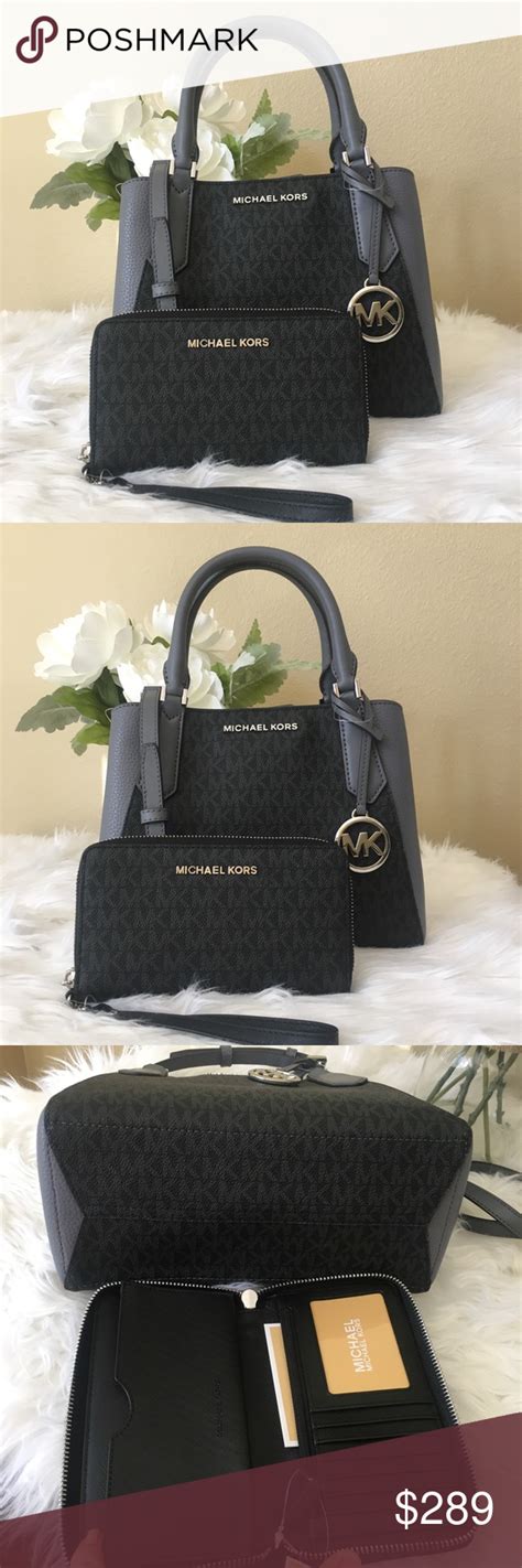 michael kors small kimberly satchel blacl|Michael Kors opened satchel purse.